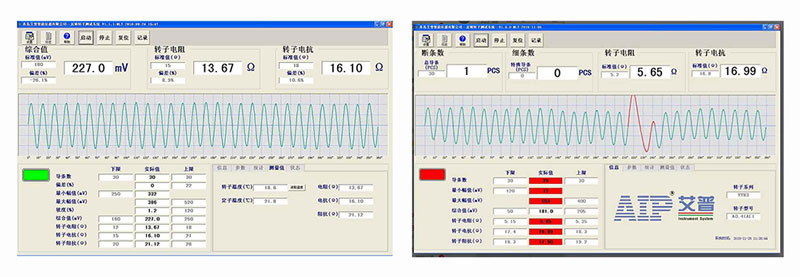 艾普智能儀器—鑄鋁轉子測試界面 艾普智能儀器—鑄鋁轉子測試界面