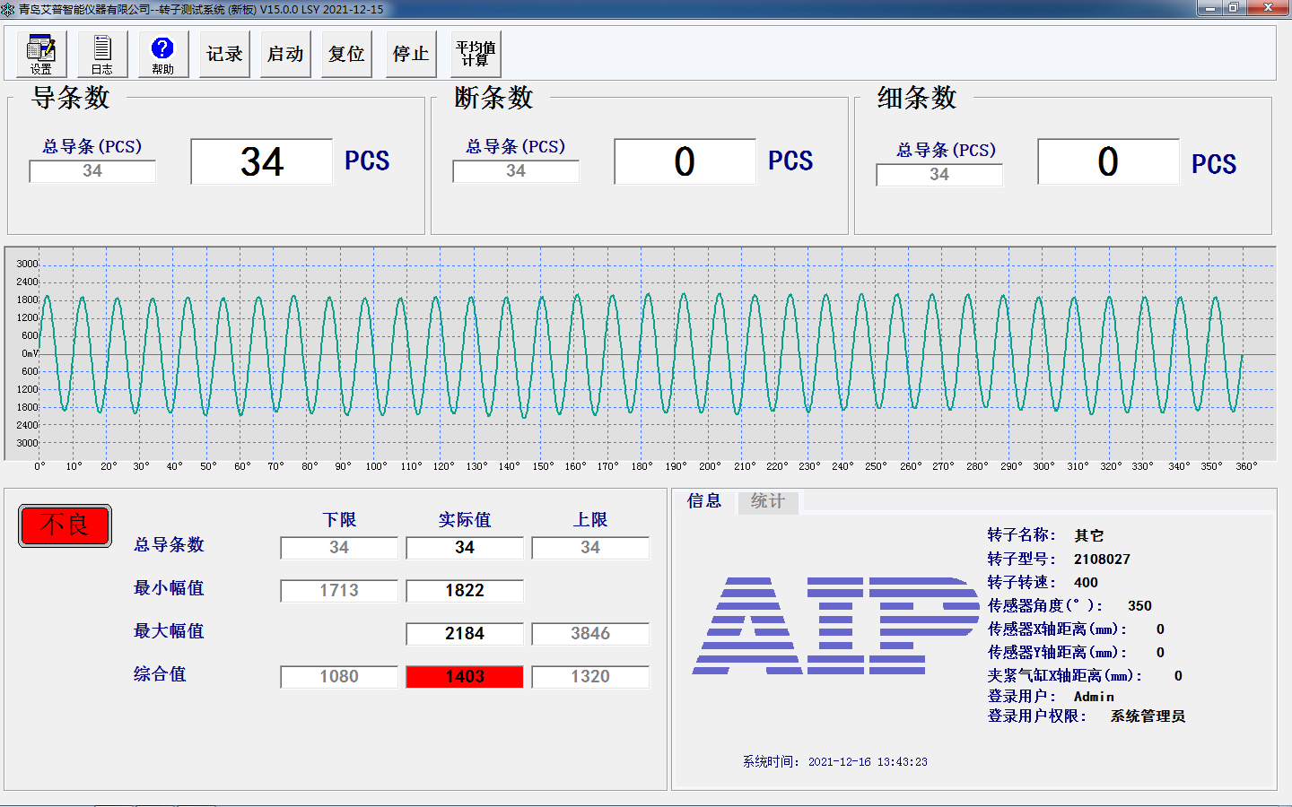 鑄鋁轉子測試系統測試界面-艾普智能.png 鑄鋁轉子測試系統測試界面-艾普智能.png