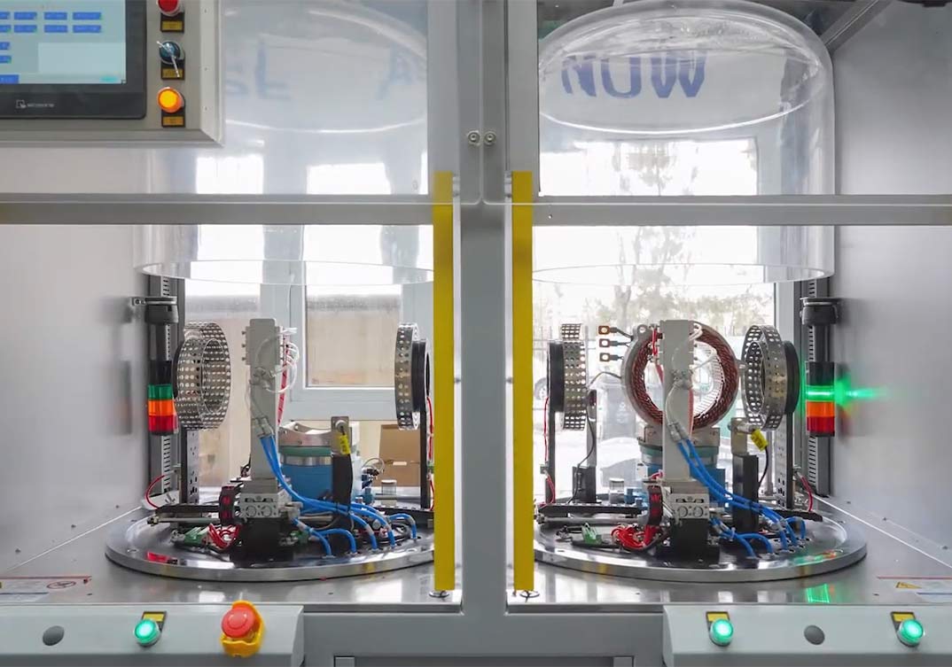 汽車驅(qū)動(dòng)電機(jī)定子真空測(cè)試設(shè)備應(yīng)用現(xiàn)場(chǎng)—AIP艾普